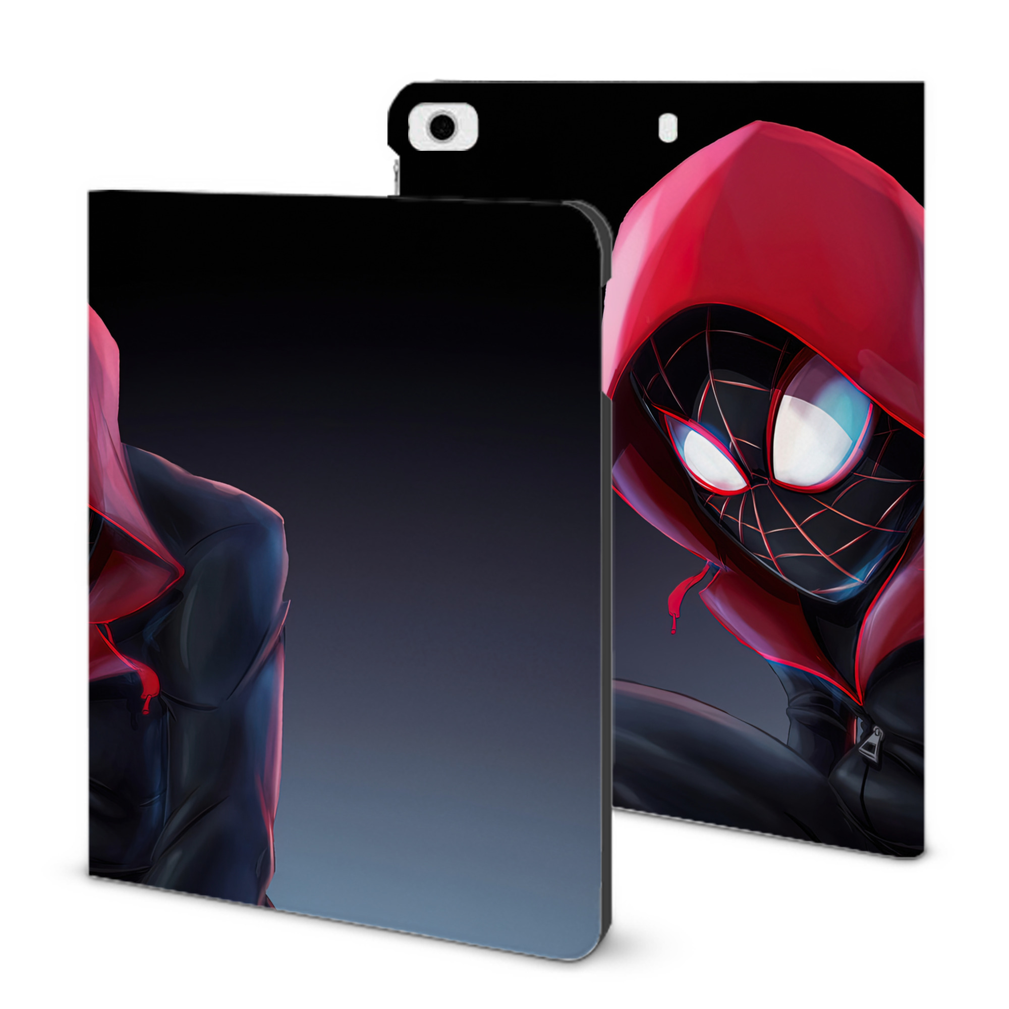 （画像用） Spider Man スパイダーマン IPad ケース ブック型 PUレザー TPU 耐衝撃 軽量 薄型 ペン収納なし 全面保護 IPad 各モデル対応